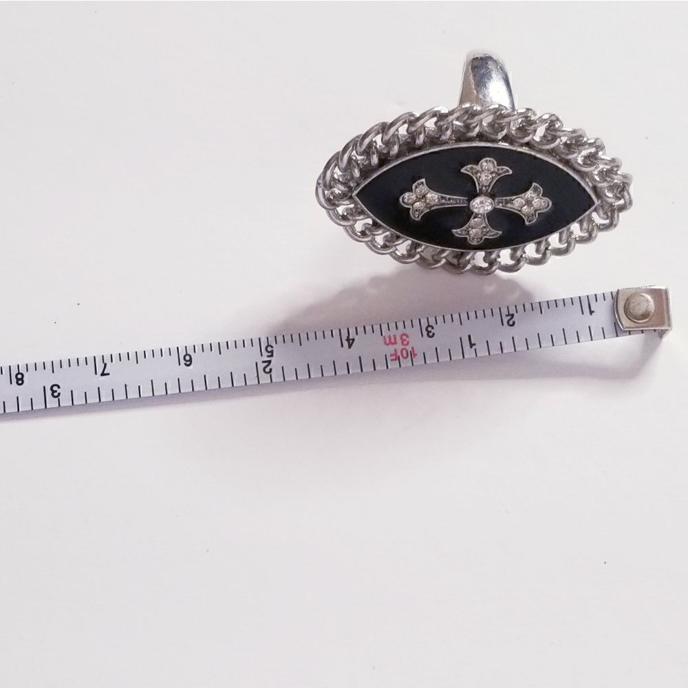 Silver Cross Chunky Statement Ringsbundle Lot - image 7